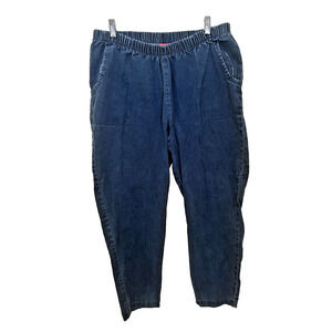 Woman Within Classic Fit Denim Jeans Womens 20WP Blue